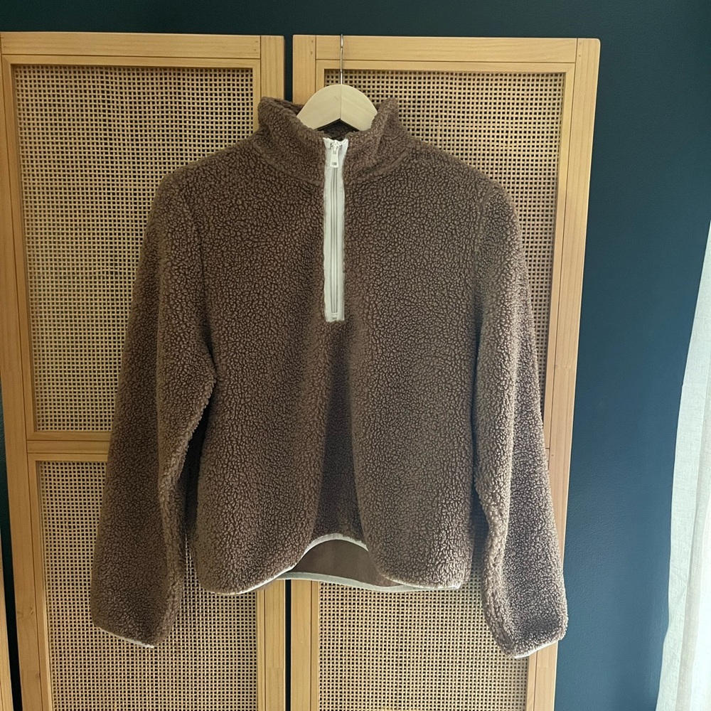 Aspen Women’s (S) Sherpa Quarter Zip Sweatshirt/Jacket